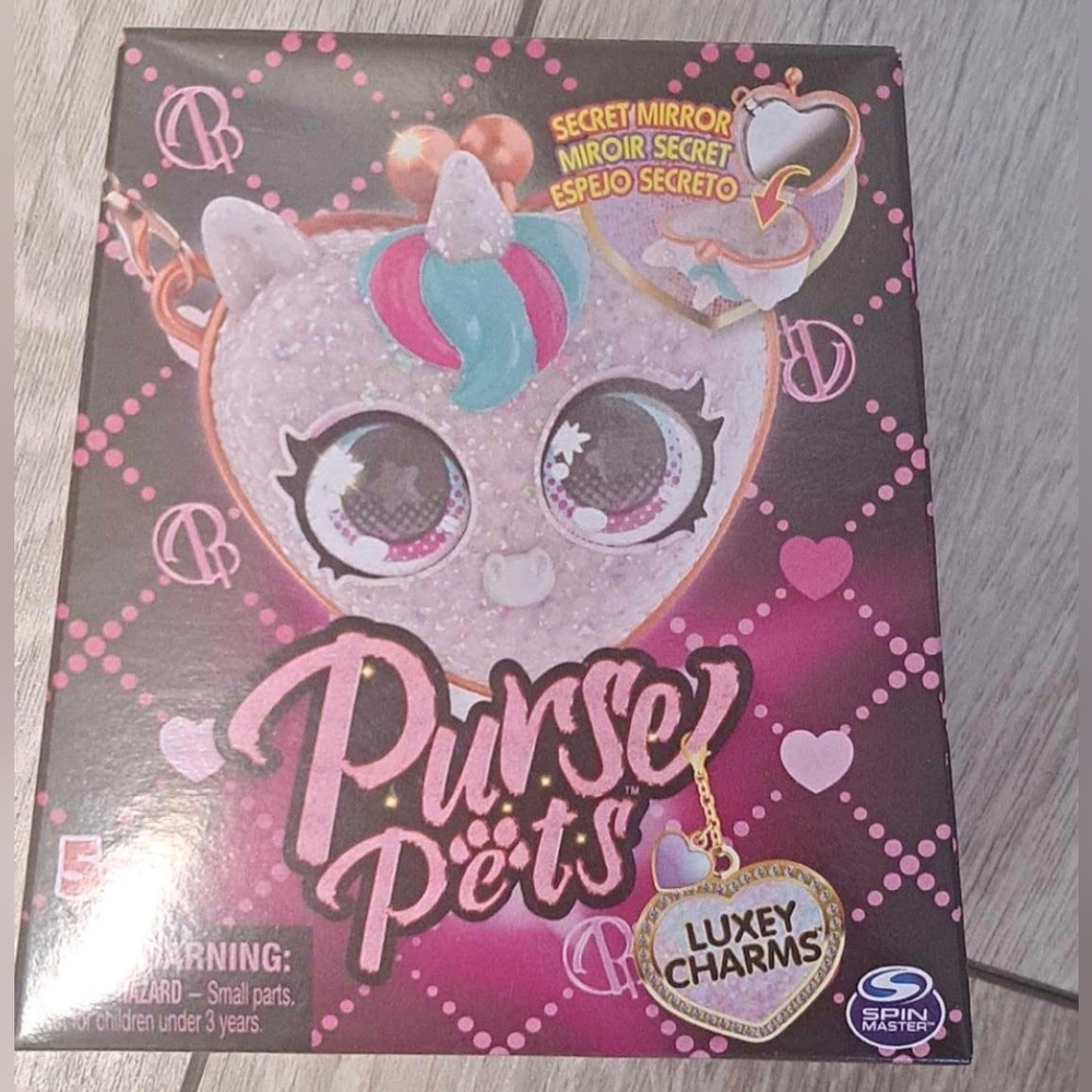 Brand New Purse Pets Luxey Charms - Pink and White